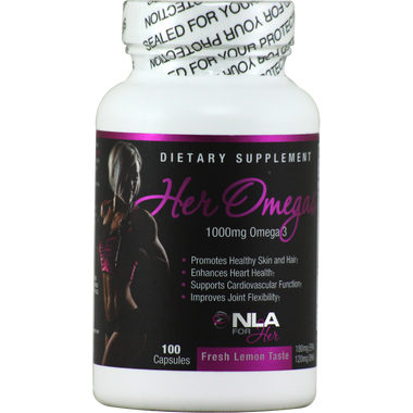 NLA for Her Her Omegas Lemon Flavor Soft Gel 100 ct | Muscleintensity.com
