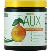 About Time AUX Pre-Workout Passion Fruit 30 svg | Muscleintensity.com