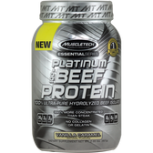 MuscleTech Essential Platinum Hydrolyzed Beef Protein Vanilla Caramel 2 lbs | Muscleintensity.com