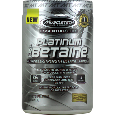 MuscleTech Essential Series Platinum 100% Betaine 168 ct | Muscleintensity.com