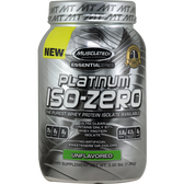 MuscleTech Essential Series Platinum 100% Iso Zero Unflavored 50 svg | Muscleintensity.com
