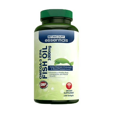 Betancourt Essentials Omega 3 EFA Fish Oil 1000mg 100 ct | Muscleintensity.com