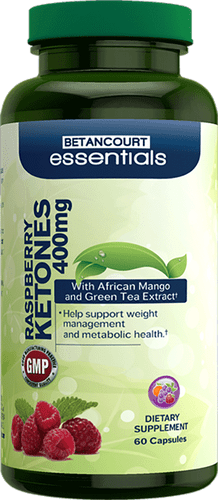 Betancourt Essentials Raspberry Ketones w/ African Mango & Green Tea Extract 60 ct | Muscleintensity.com