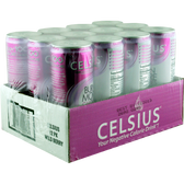 Celsius Sparkling Wild Berry 12 oz 12 ct | Muscleintensity.com