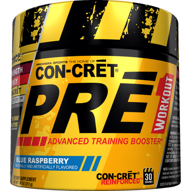 ProMera Sports CON-CRET PRE 1 Blue Raspberry 30 svg | Muscleintensity.com