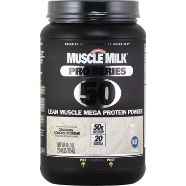 CytoSport Muscle Milk Pro Series 50 Crushing Cookies N Creme 2.54 lbs | Muscleintensity.com