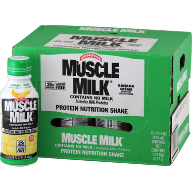 CytoSport RTD Muscle Milk Banana 14 oz 12 ct | Muscleintensity.com