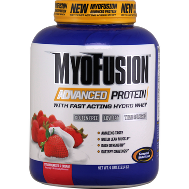 Gaspari Myofusion Advanced Protein Strawberries and Cream 4 lbs | Muscleintensity.com