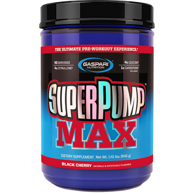 Gaspari SuperPump Max Black Cherry 640 g | Muscleintensity.com