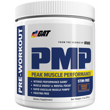 GAT PMP Peak Muscle Performance Stim Free Orange Cream 30 svg | Muscleintensity.com