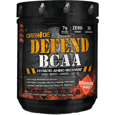 Grenade Defend BCAA Strawberry Mango 30 svg | Muscleintensity.com