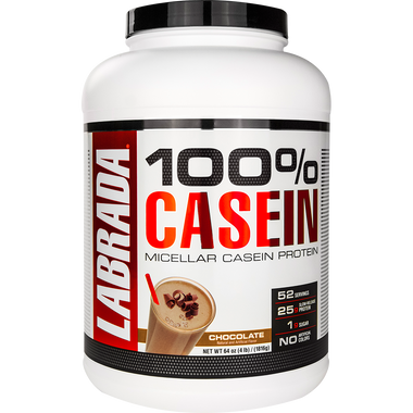Labrada 100% Casein Micellar Casein Protein Chocolate 4 lbs | Muscleintensity.com