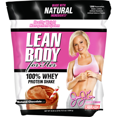 Labrada Jamie Eason 100% Whey Protein Shake Natural Chocolate 2.6 lbs | Muscleintensity.com