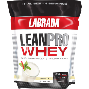 Labrada Lean Pro Whey Trial Bag Vanilla 4 svg | Muscleintensity.com