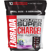Labrada Super Charge 5.0 Trial Bag Stim Free Grape 5 svg | Muscleintensity.com