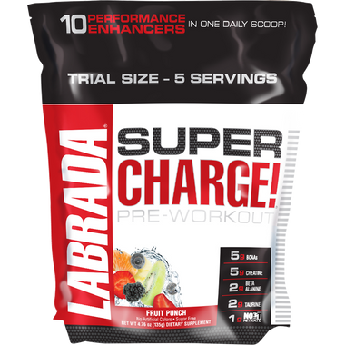 Labrada Super Charge 5.0 Trial Bag Raspberry Lemonade 5 svg | Muscleintensity.com