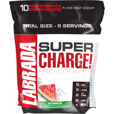 Labrada Super Charge 5.0 Trial Bag Watermelon 5 svg | Muscleintensity.com