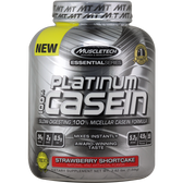 MuscleTech Essential Series Platinum 100% Casein Strawberry Shortcake 4 lbs | Muscleintensity.com