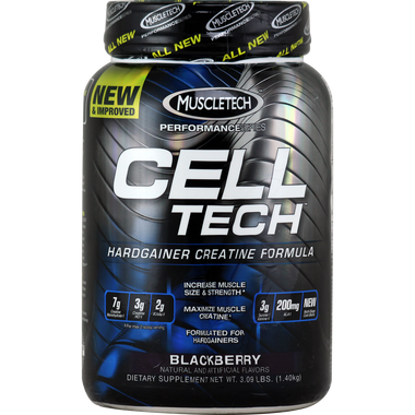 MuscleTech Cell Tech HardGainer Creatine Formula Performance Series Blackberry 3 lbs | Muscleintensity.com
