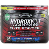 MuscleTech Hydroxycut Hardcore Elite Thermogenic Powder Blue Raspberry 83 g 30 svg | Muscleintensity.com