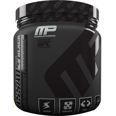 MusclePharm Assault Black Fruit Punch 30 svg | Muscleintensity.com