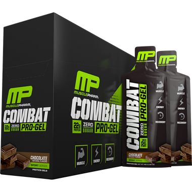 MusclePharm Combat Pro-Gel Chocolate 12 ct | Muscleintensity.com