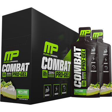 MusclePharm Combat Pro-Gel Key Lime 12 ct | Muscleintensity.com