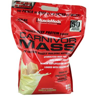 MuscleMeds Carnivor MASS Vanilla Caramel 10 lbs | Muscleintensity.com