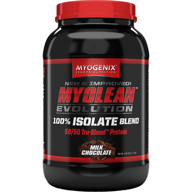 Myogenix MYOLEAN EVOLUTION 100% Isolate Blend Milk Chocolate 2.58 lbs | Muscleintensity.com