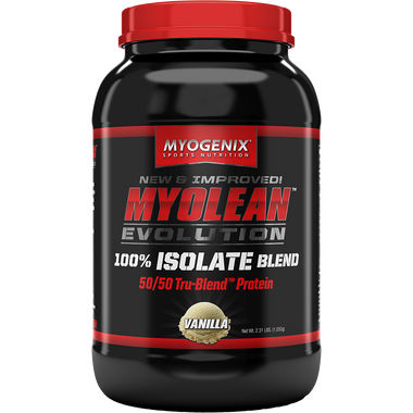 Myogenix MYOLEAN EVOLUTION 100% Isolate Blend Vanilla 2 lbs | Muscleintensity.com