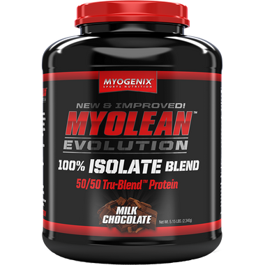 Myogenix MYOLEAN EVOLUTION 100% Isolate Blend Milk Chocolate 5.15 lbs | Muscleintensity.com