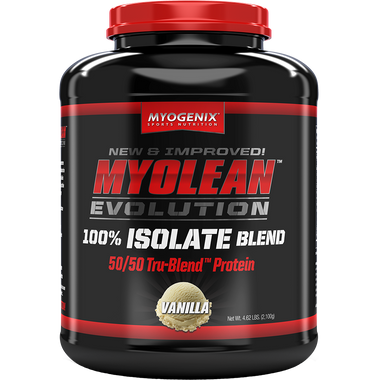 Myogenix MYOLEAN EVOLUTION 100% Isolate Blend Vanilla 4.62 lbs | Muscleintensity.com