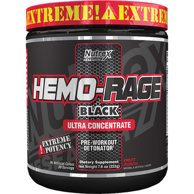 Nutrex Hemo-Rage Black Ultra Concentrate Fruit Punch 30 svg | Muscleintensity.com
