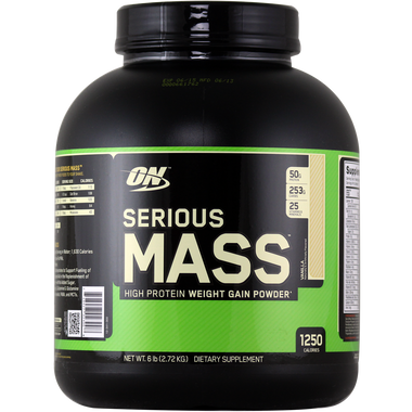 Optimum Nutrition Serious Mass Vanilla 6 lbs | Muscleintensity.com