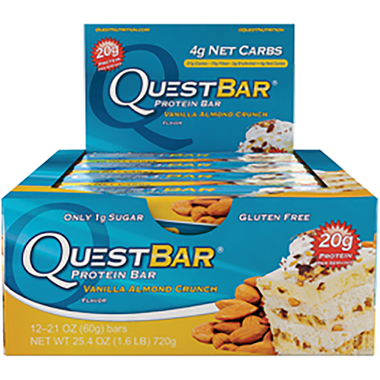 Quest Bar Vanilla Almond Crunch 12 ct | Muscleintensity.com