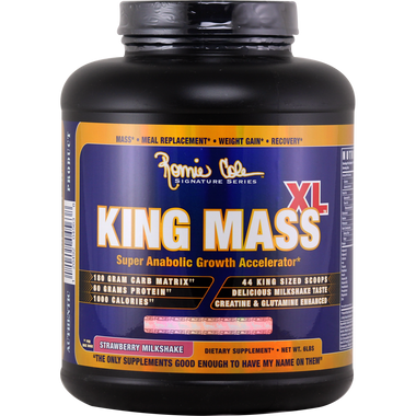 Ronnie Coleman Signature Series King Mass XL Strawberry Milkshake 6 lbs | Muscleintensity.com