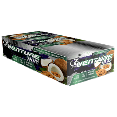 Venture Bar Coconut Almond Delight 12 ct | Muscleintensity.com