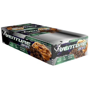 Venture Bar Chocolate Chip Cookie Dough 12 ct | Muscleintensity.com