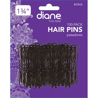 Diane 1 3/4" Hair Pins with Ball Tips 100 Pack D465 Black