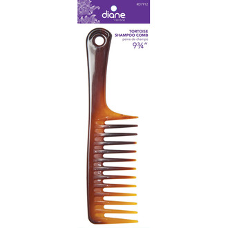 Diane 9 3/4" Tortoise Shampoo Comb D7912
