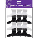 Diane 3 1/4" Large Butterfly Clamps 12 Pack D13