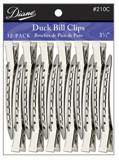Diane 3 1/2" Duck Bill Clips 12 Pack D210C