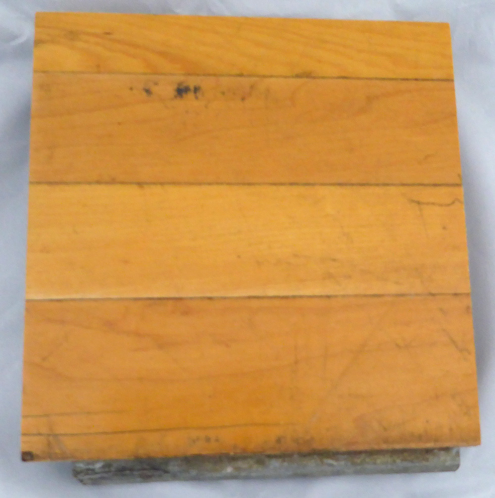 Chicago Bulls Game Used 6x6 Blonde Hardwood Floor Piece