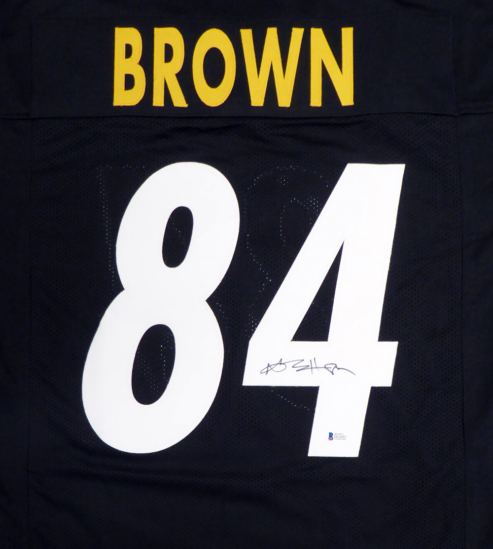 Antonio Brown Signed Custom Bumble Bee Pittsburgh Steelers Jersey JSA COA