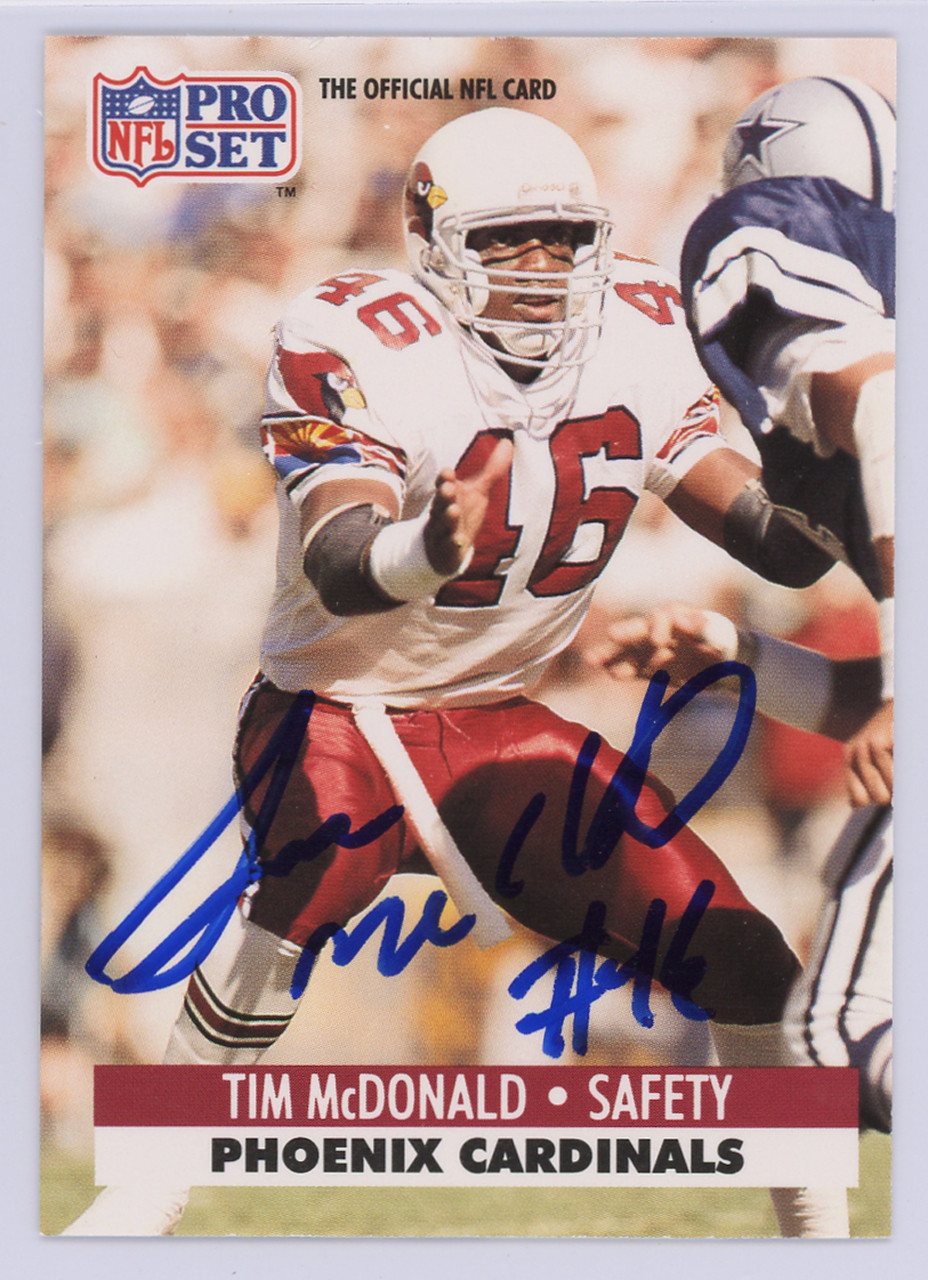 Tim Mcdonald Autographed 1991 Pro Set Card 264 Phoenix Cardinals