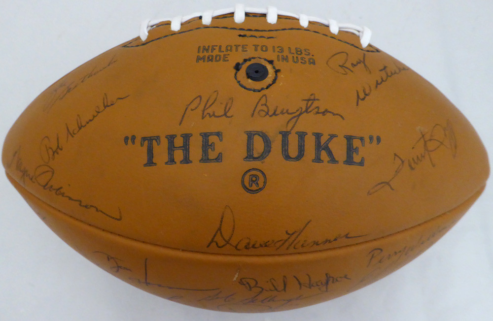 autographed football