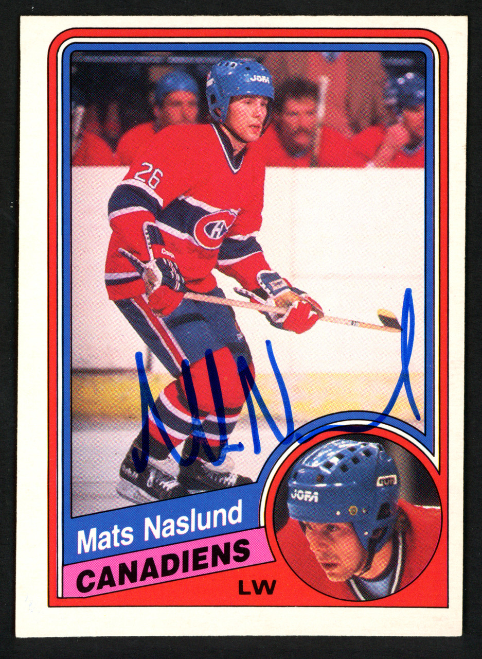 Mats Naslund Autographed 1984 85 O Pee Chee Card 267 Montreal Canadiens Sku 151869 Mill Creek Sports