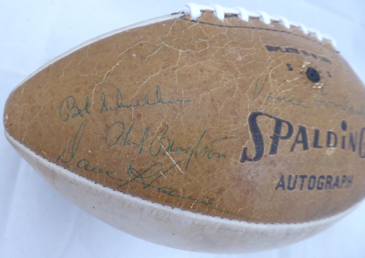 bart starr signed football