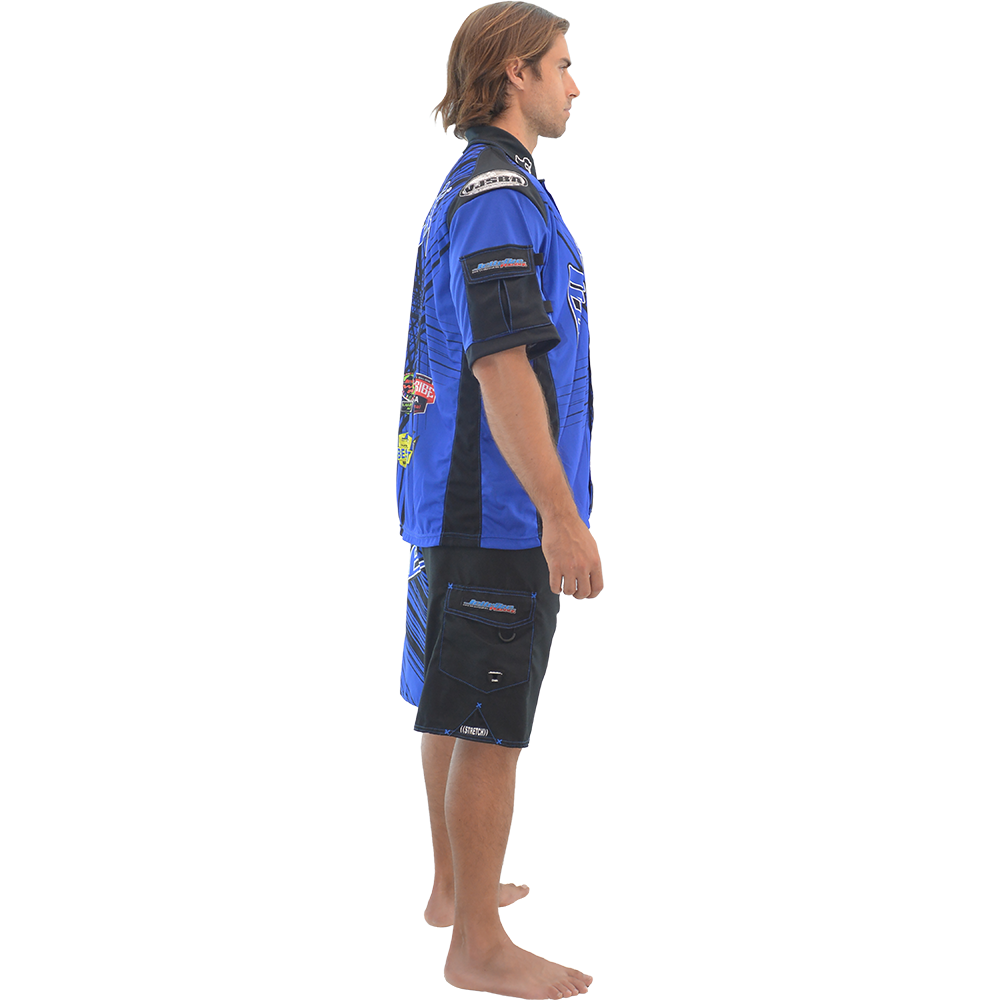 Men'S Pit Shirt Shockwave Grey / White PWC Jetski Ride & Race Jet Ski