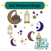 Eid Window Cling Decorations
